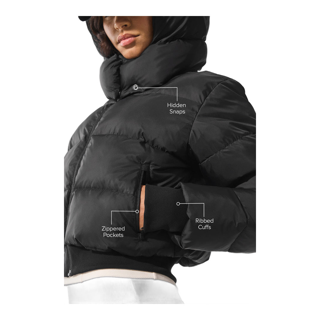 alo Foxy Puffer Jacket - Black