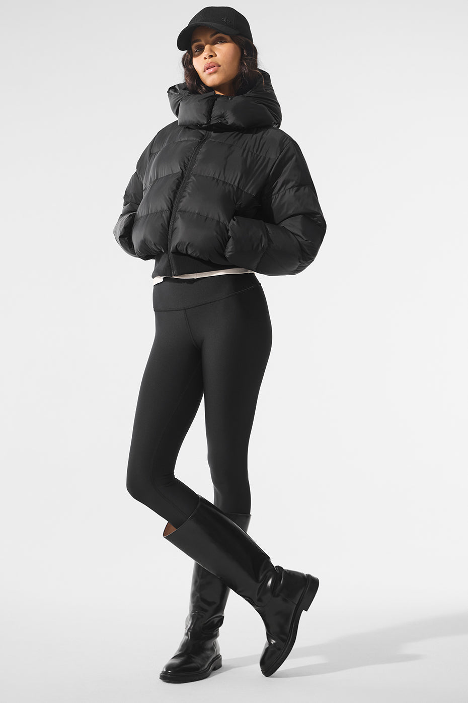 alo Foxy Puffer Jacket - Black