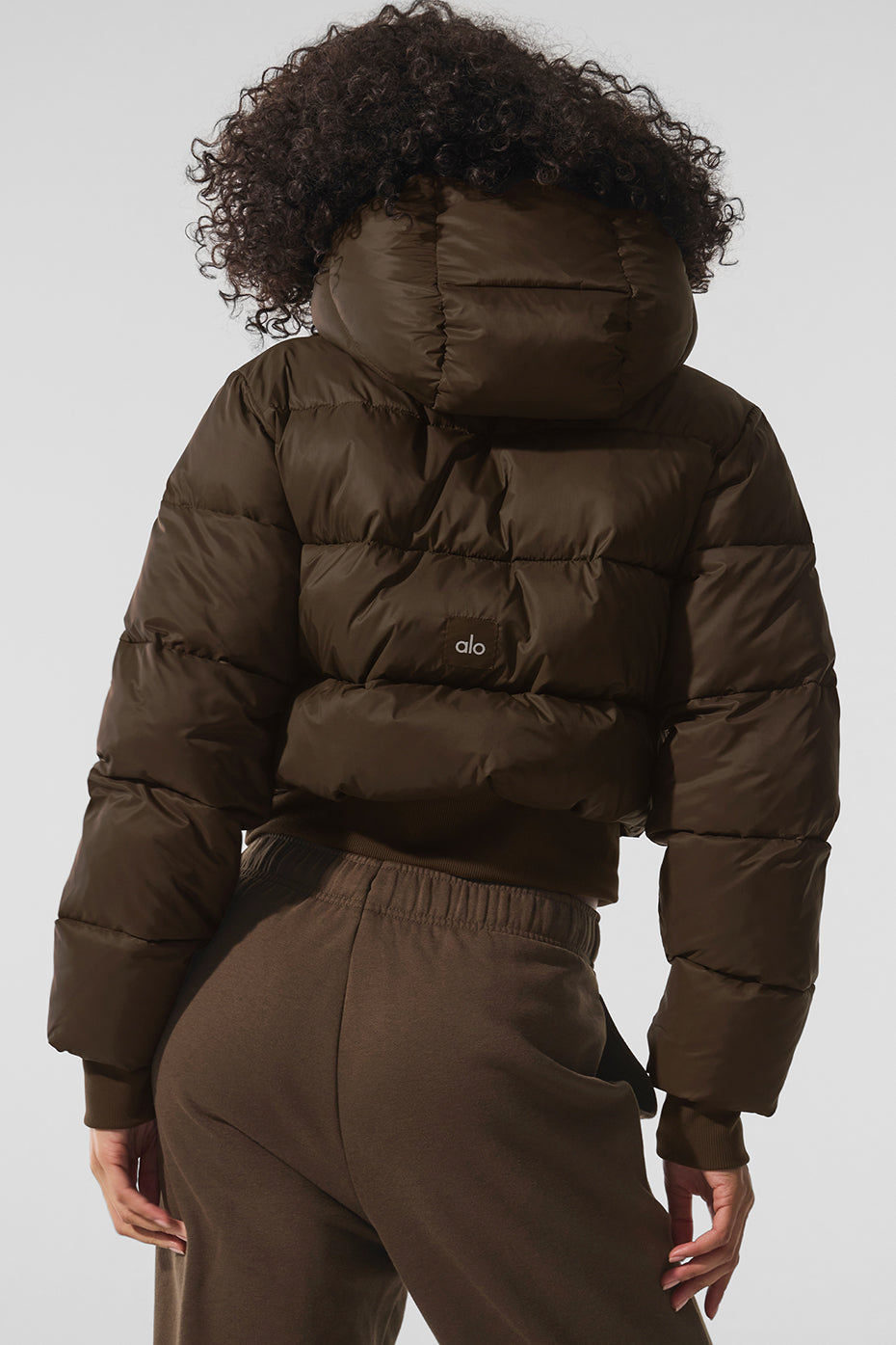 alo Foxy Puffer Jacket - Espresso