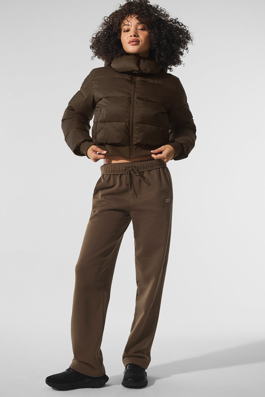 alo Foxy Puffer Jacket - Espresso