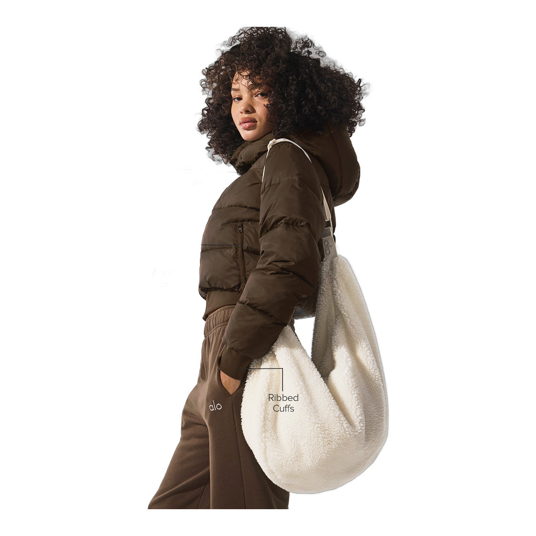 alo Foxy Puffer Jacket - Espresso