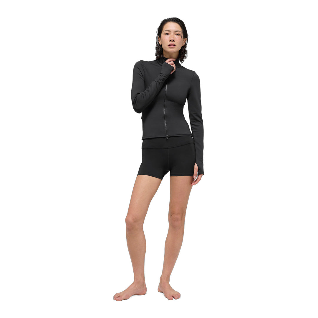 alo Airlift Winter Warm Radiant Full-Zip Jacket - Black