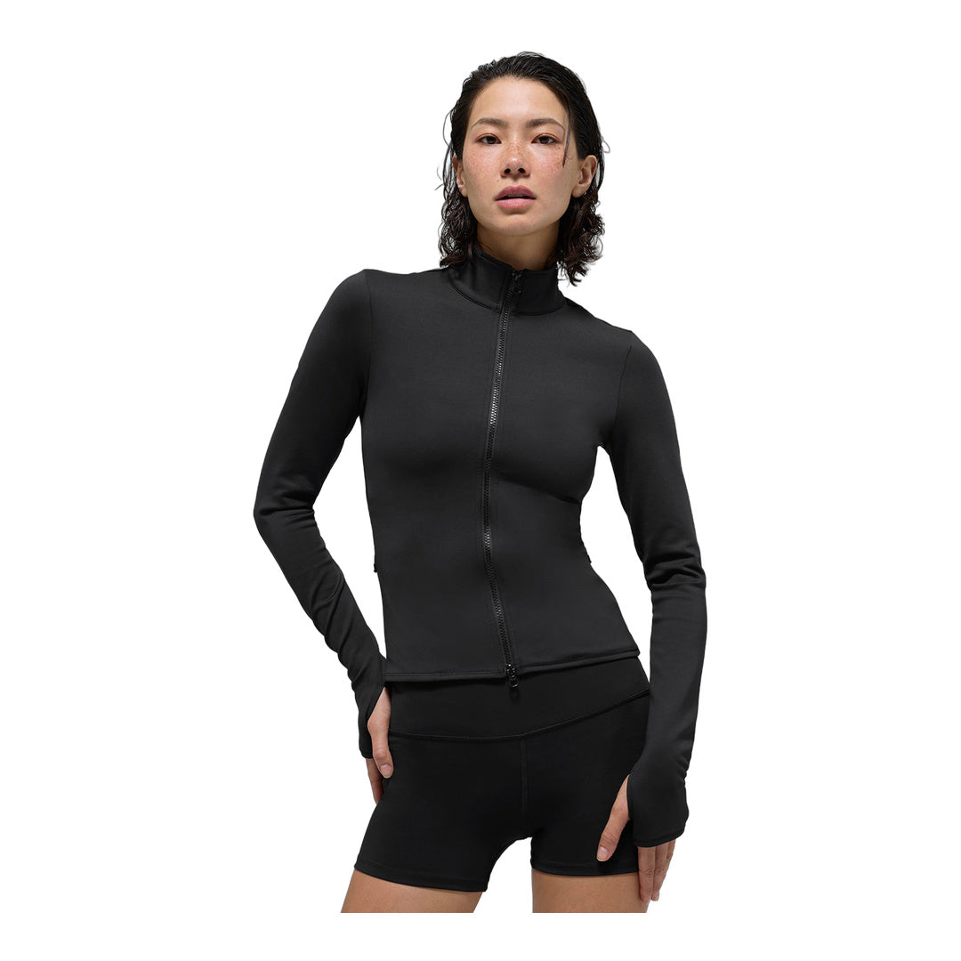 alo Airlift Winter Warm Radiant Full-Zip Jacket - Black