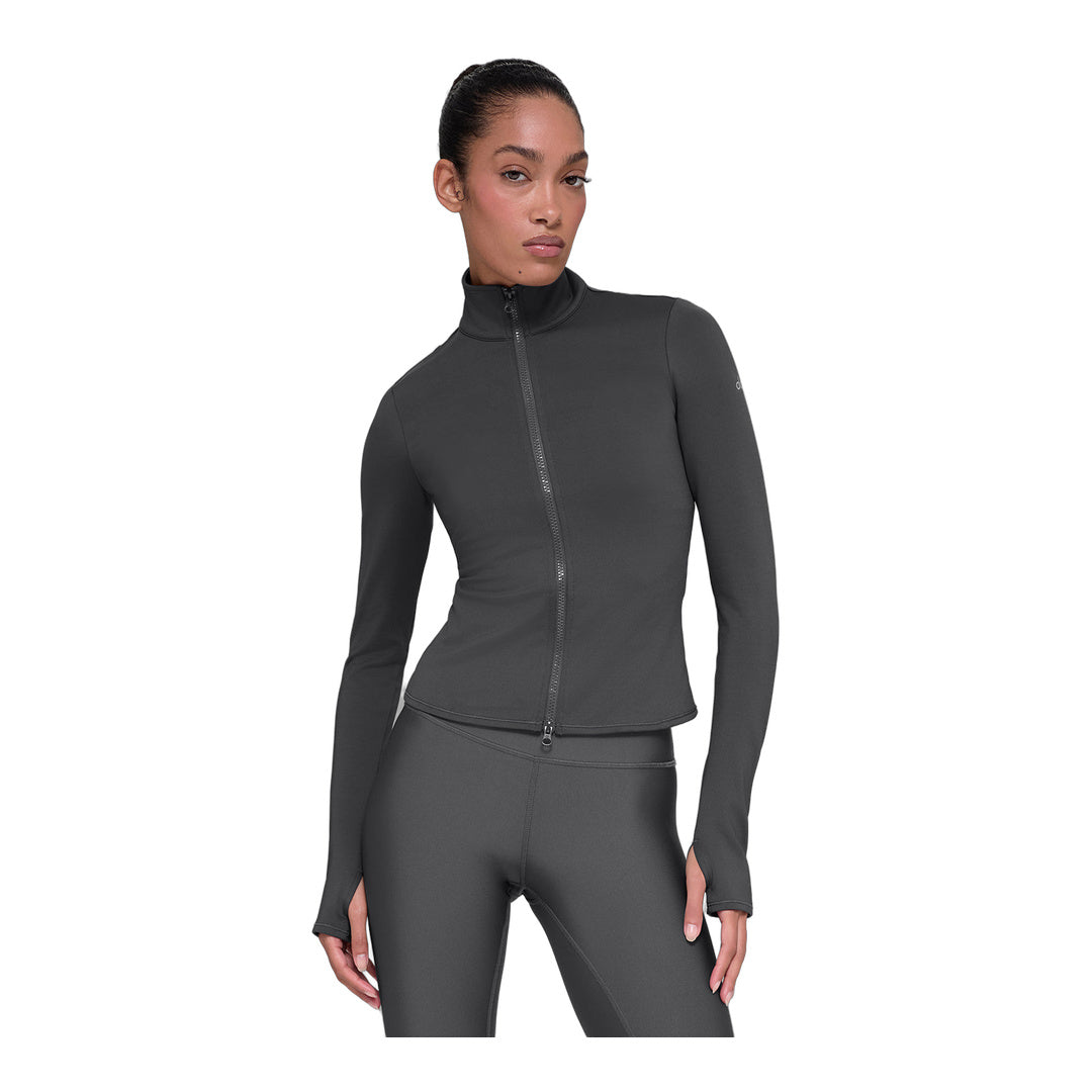 alo Airlift Winter Warm Radiant Full-Zip Jacket - Anthracite