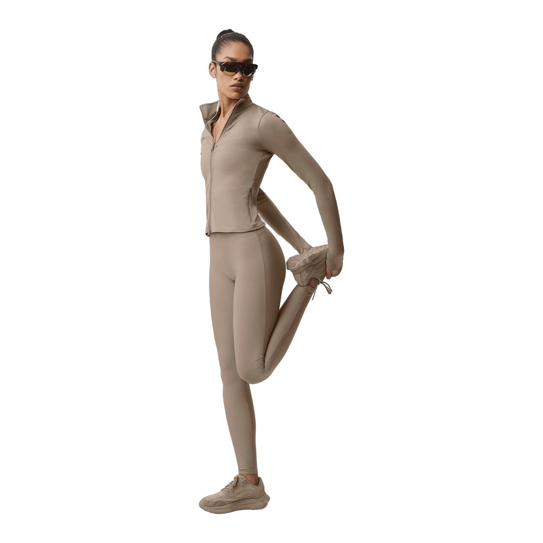 alo Airlift Winter Warm Radiant Full-Zip Jacket - Gravel