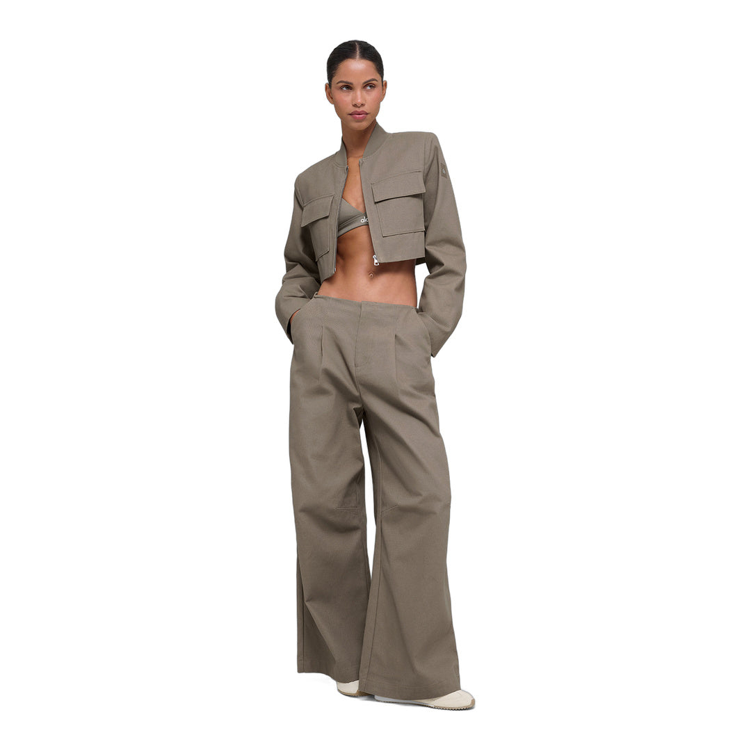alo Cropped Main Character Jacket - Light Cocoa