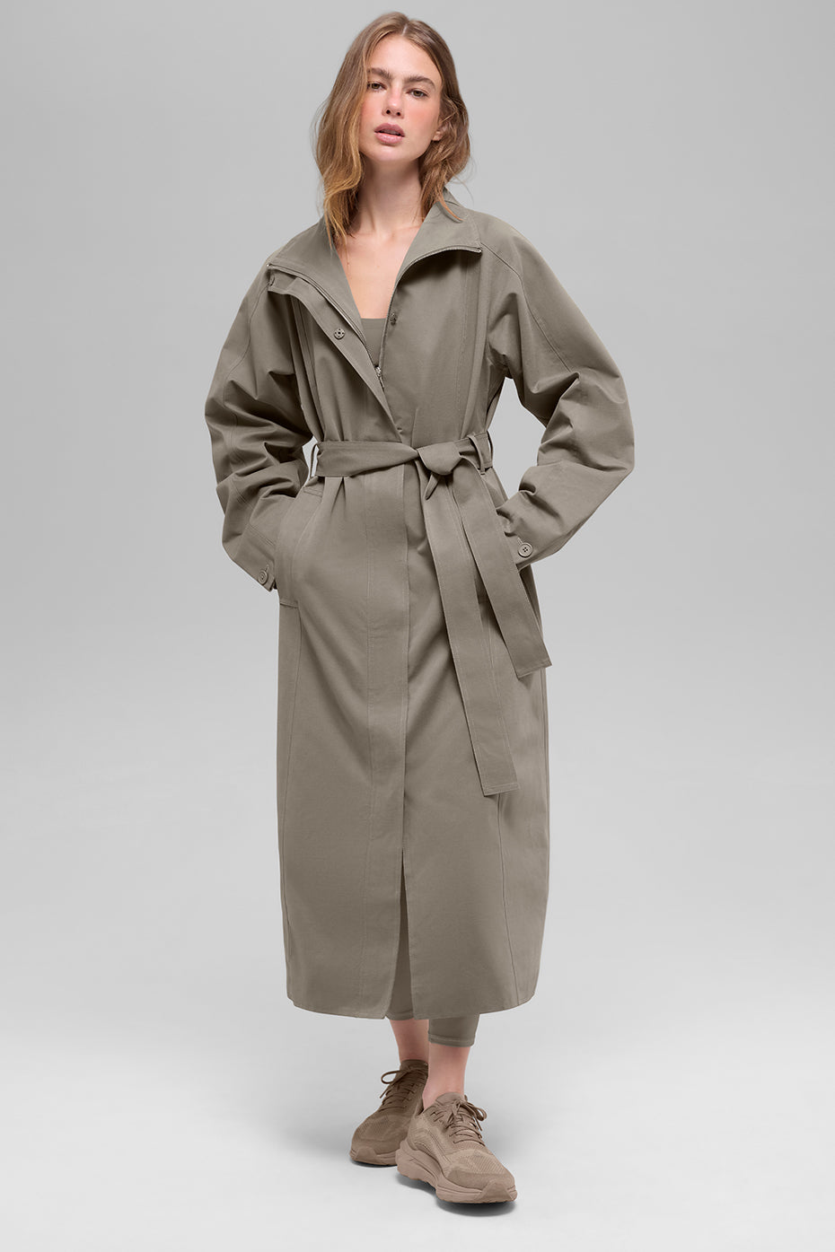 alo Journey Trench Coat - Light Cocoa