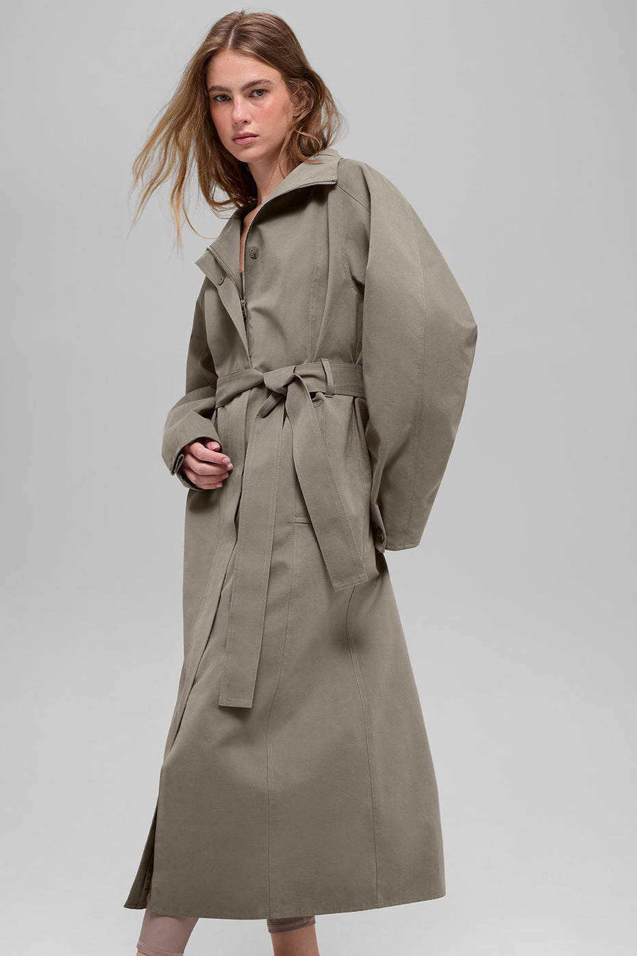 alo Journey Trench Coat - Light Cocoa