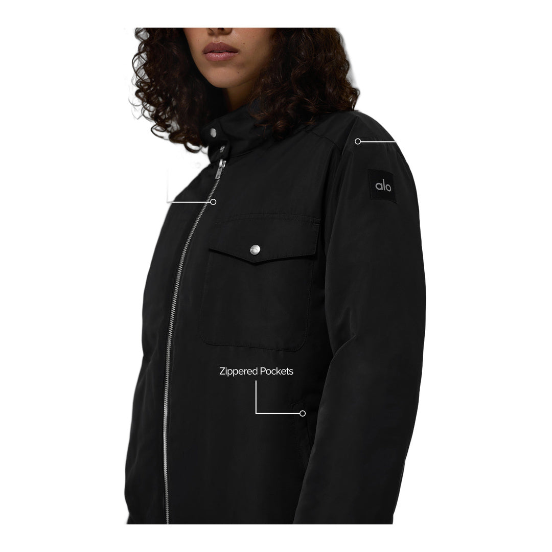 alo Work It Bomber - Black