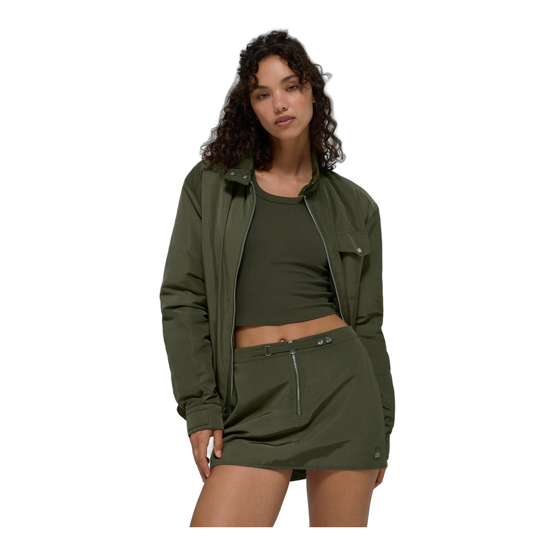 alo Work It Bomber - Green Olive