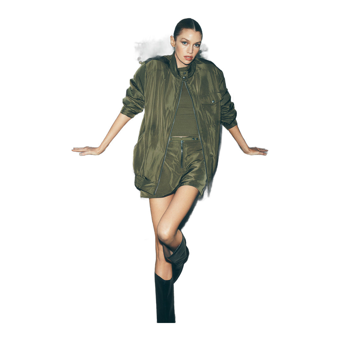 alo Work It Bomber - Green Olive