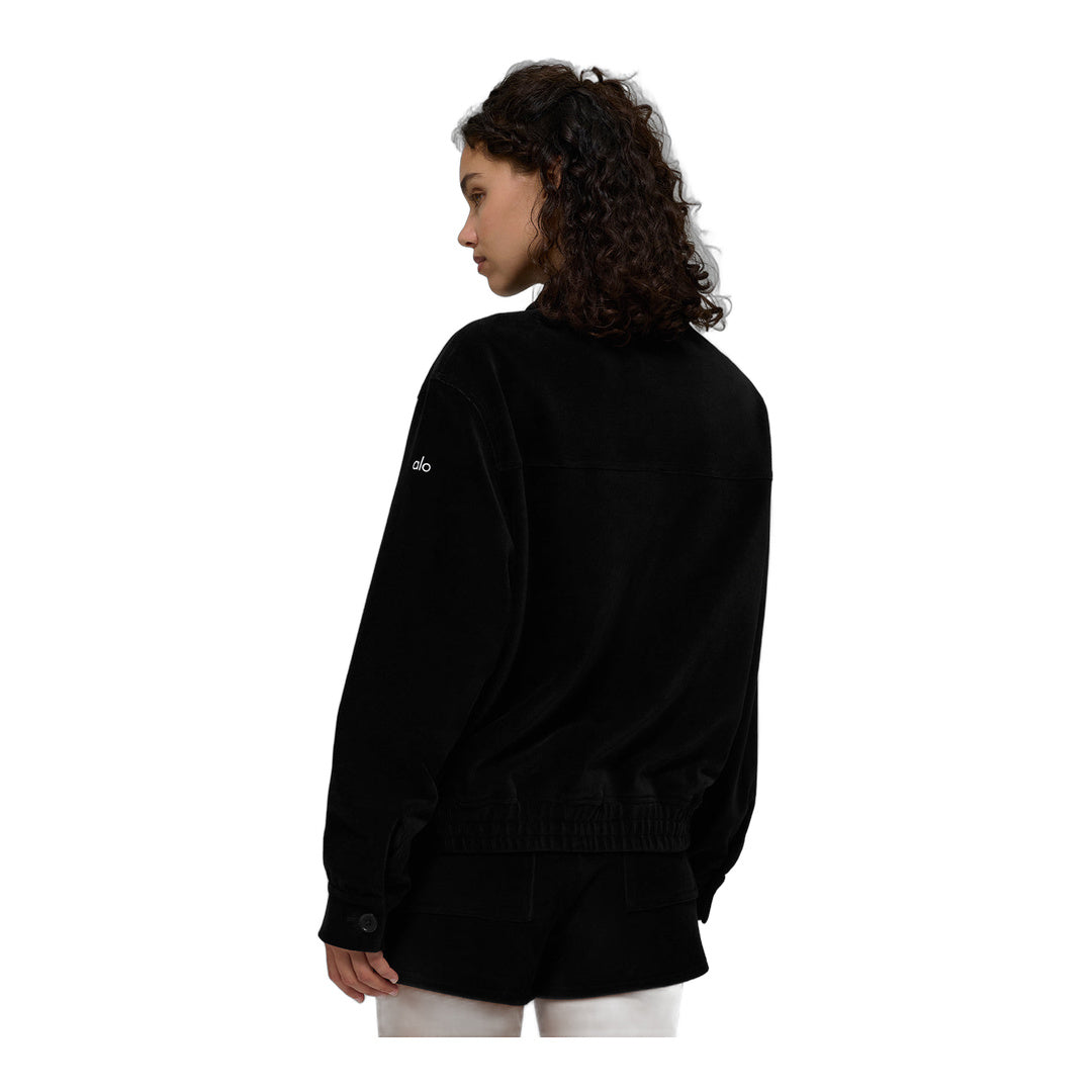 alo Micro Corduroy On Duty Jacket - Black