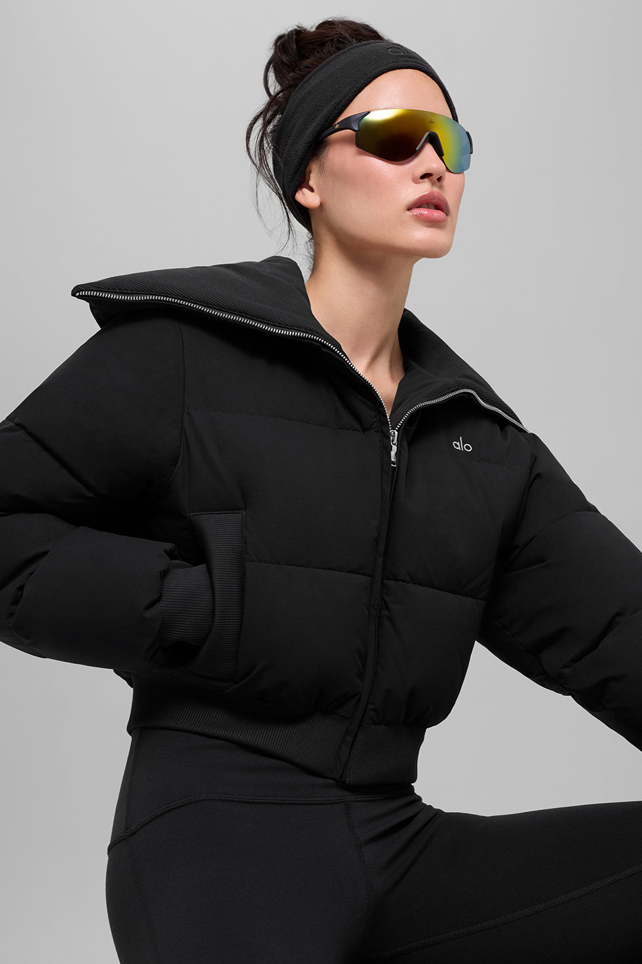 alo Captivate Puffer - Black