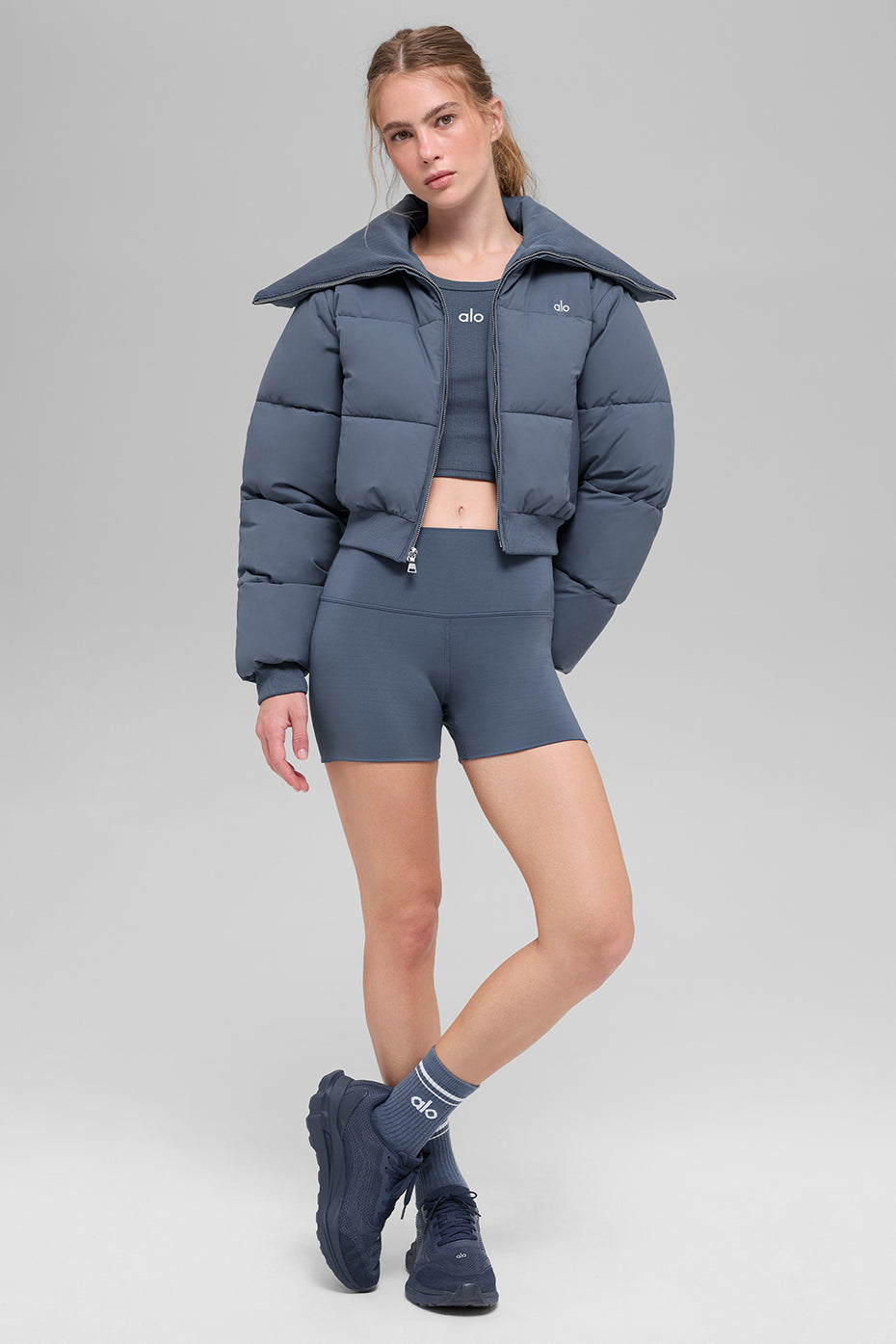 alo Captivate Puffer - Bluestone