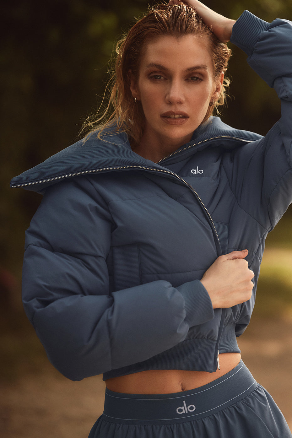 alo Captivate Puffer - Bluestone