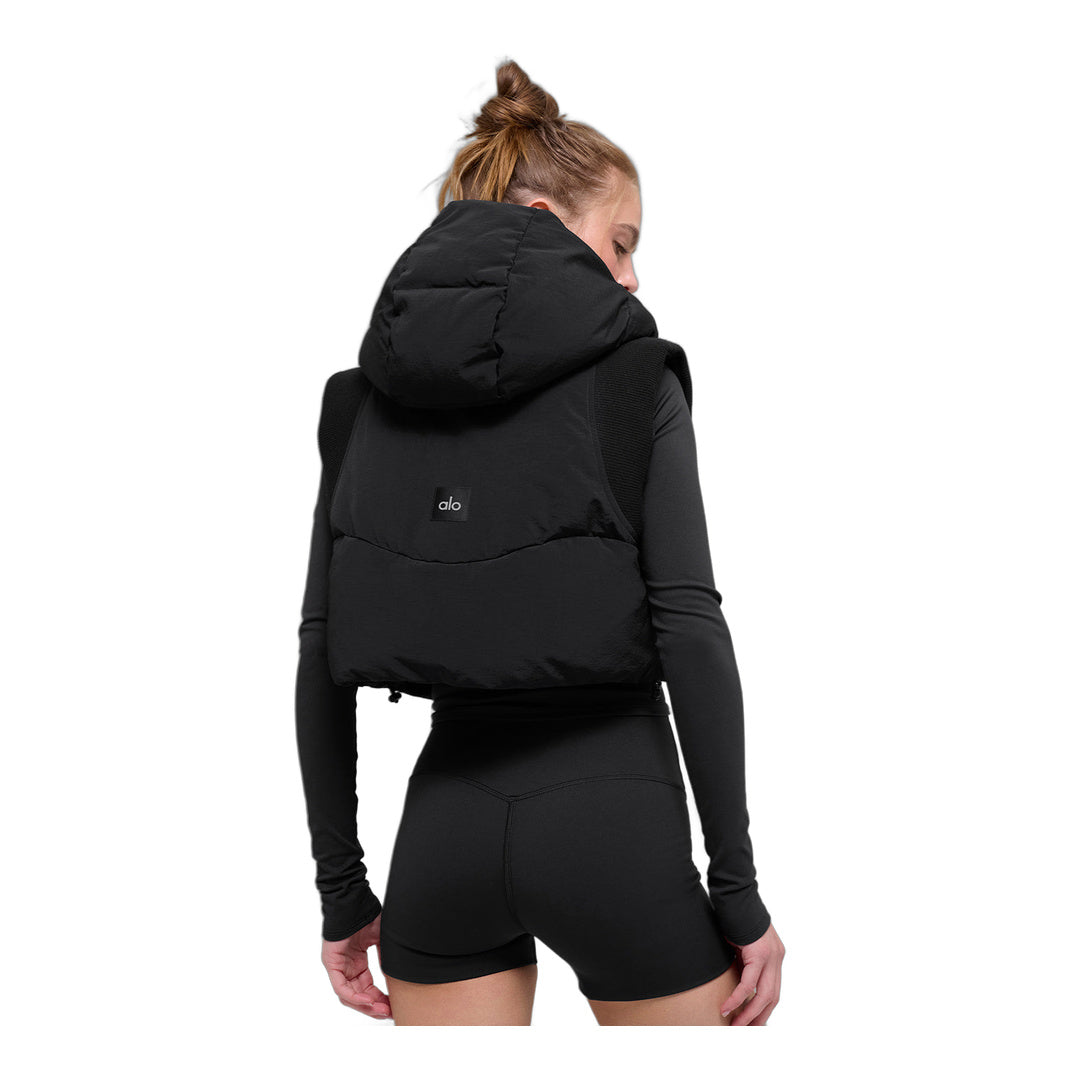 alo Fast Lane Puffer Vest - Black