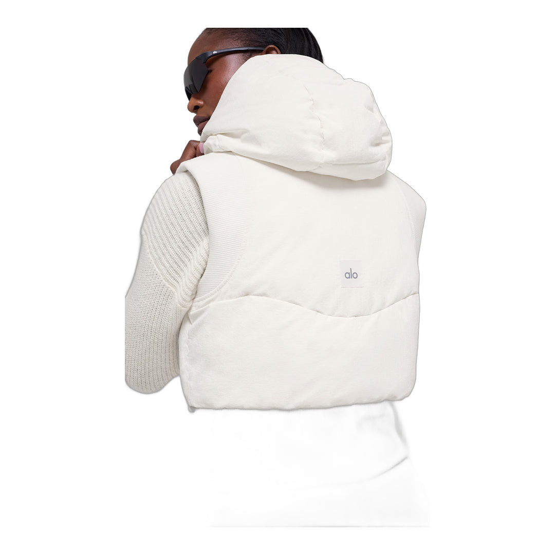 alo Fast Lane Puffer Vest - Ivory