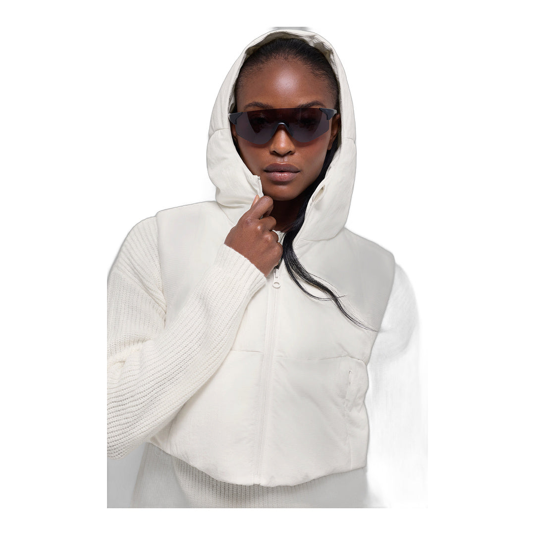 alo Fast Lane Puffer Vest - Ivory