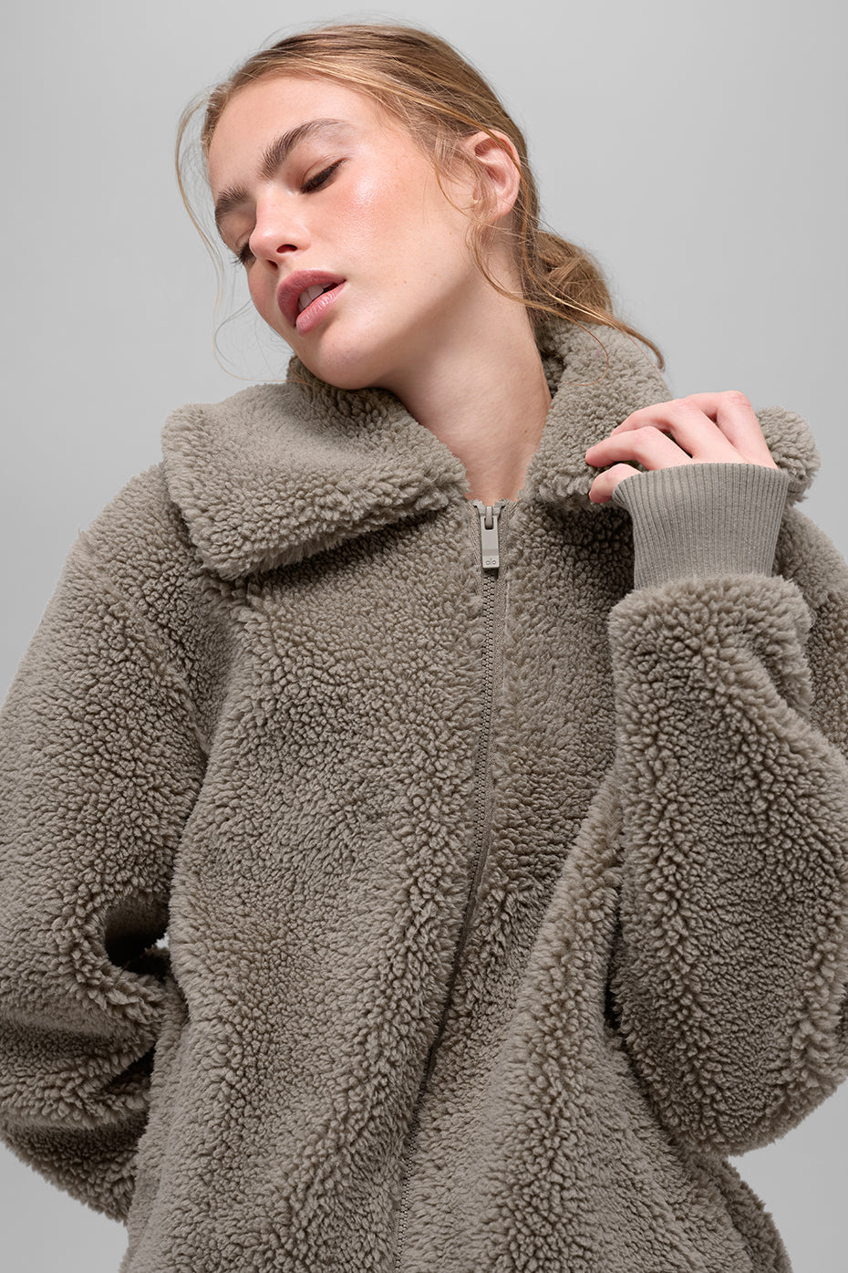 alo Sherpa Downtown Jacket - Light Cocoa