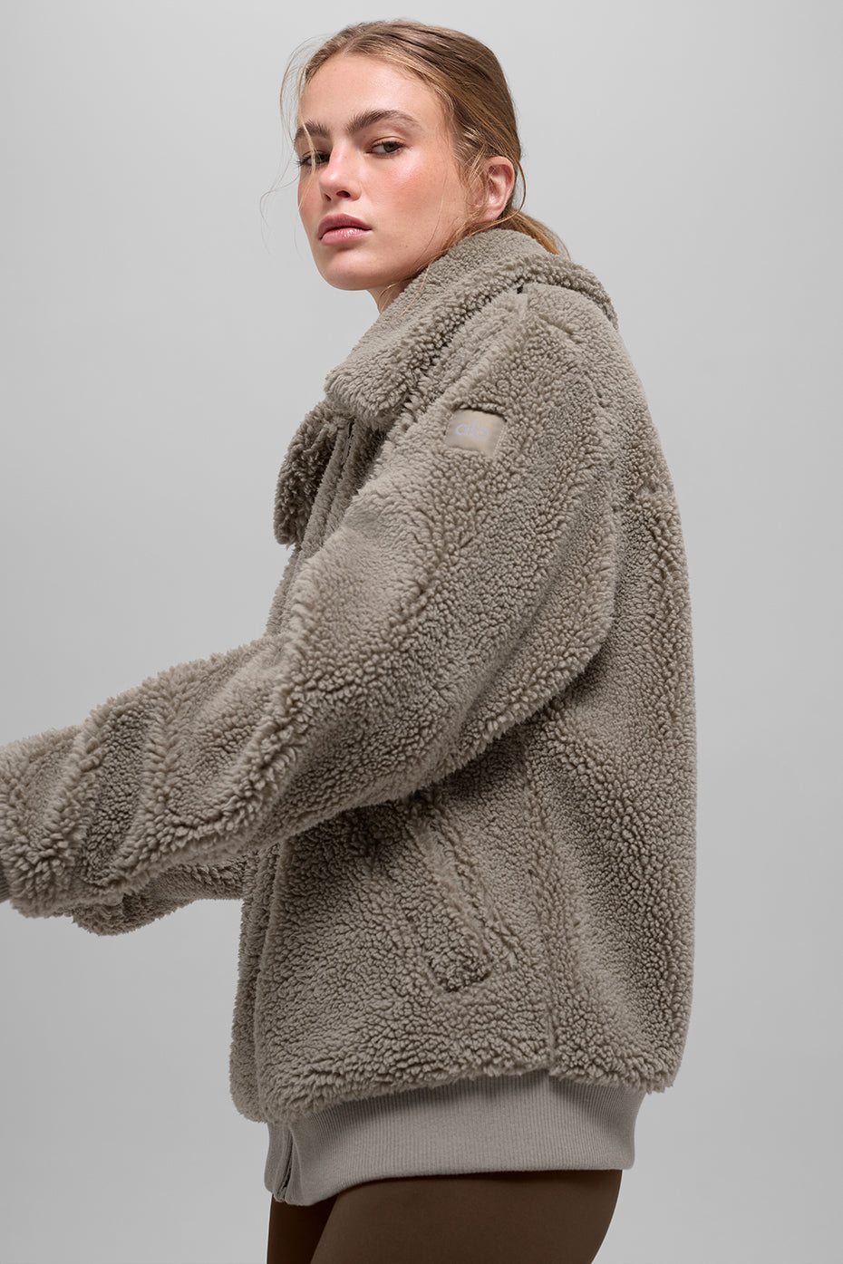 alo Sherpa Downtown Jacket - Light Cocoa