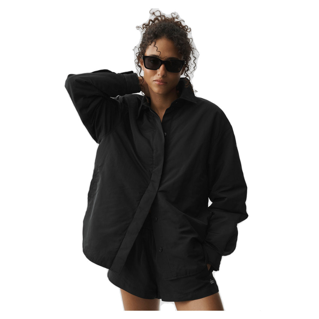 ALO Socialite Shacket - Black
