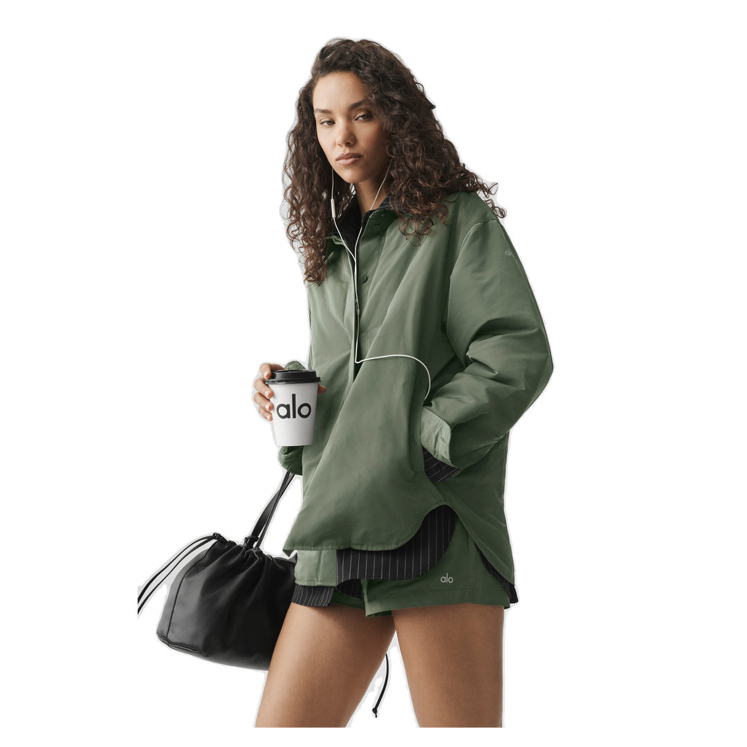 ALO Socialite Shacket - Bamboo Green