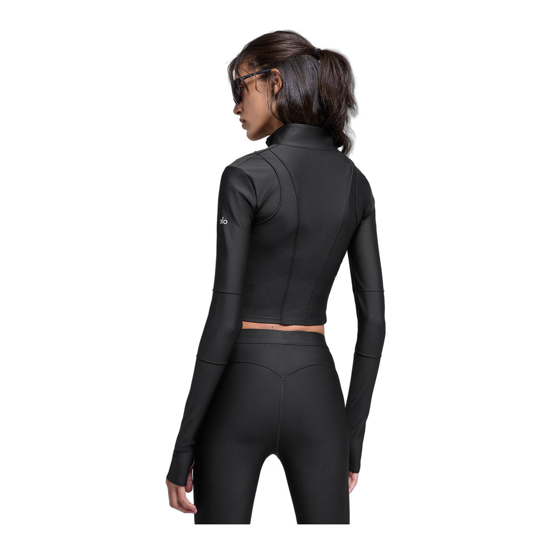 alo Airlift Ignite Zip Up Jacket - Black