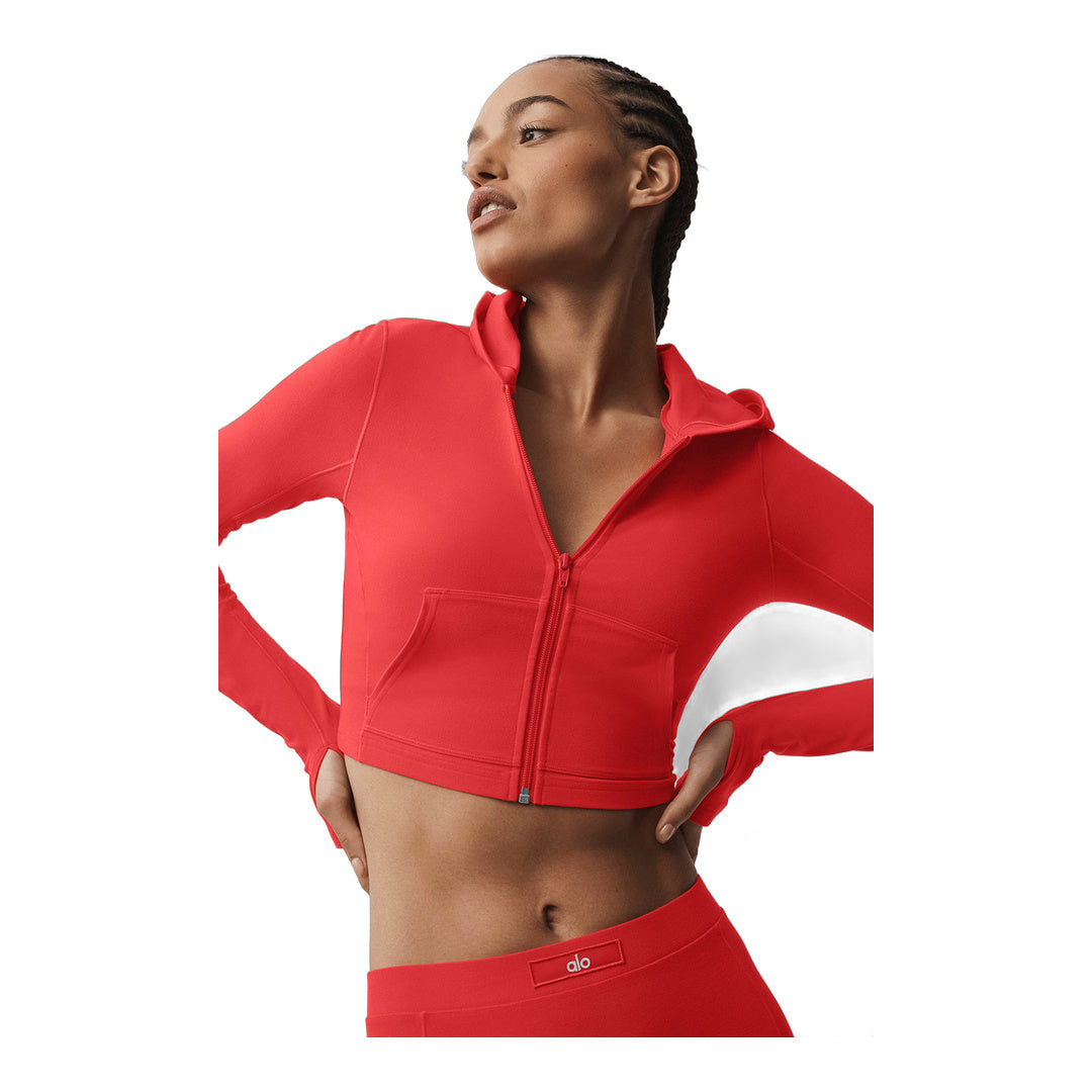 alo Alosoft Sincere Fitted Jacket - Bright Red