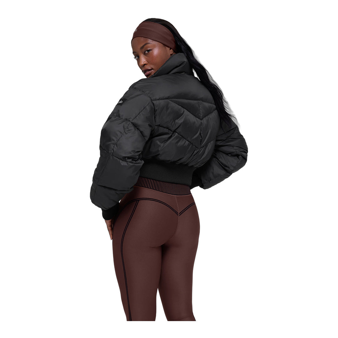 alo Cropped Atmosphere Puffer - Black