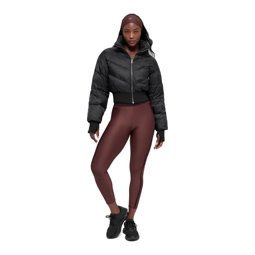 alo Cropped Atmosphere Puffer - Black