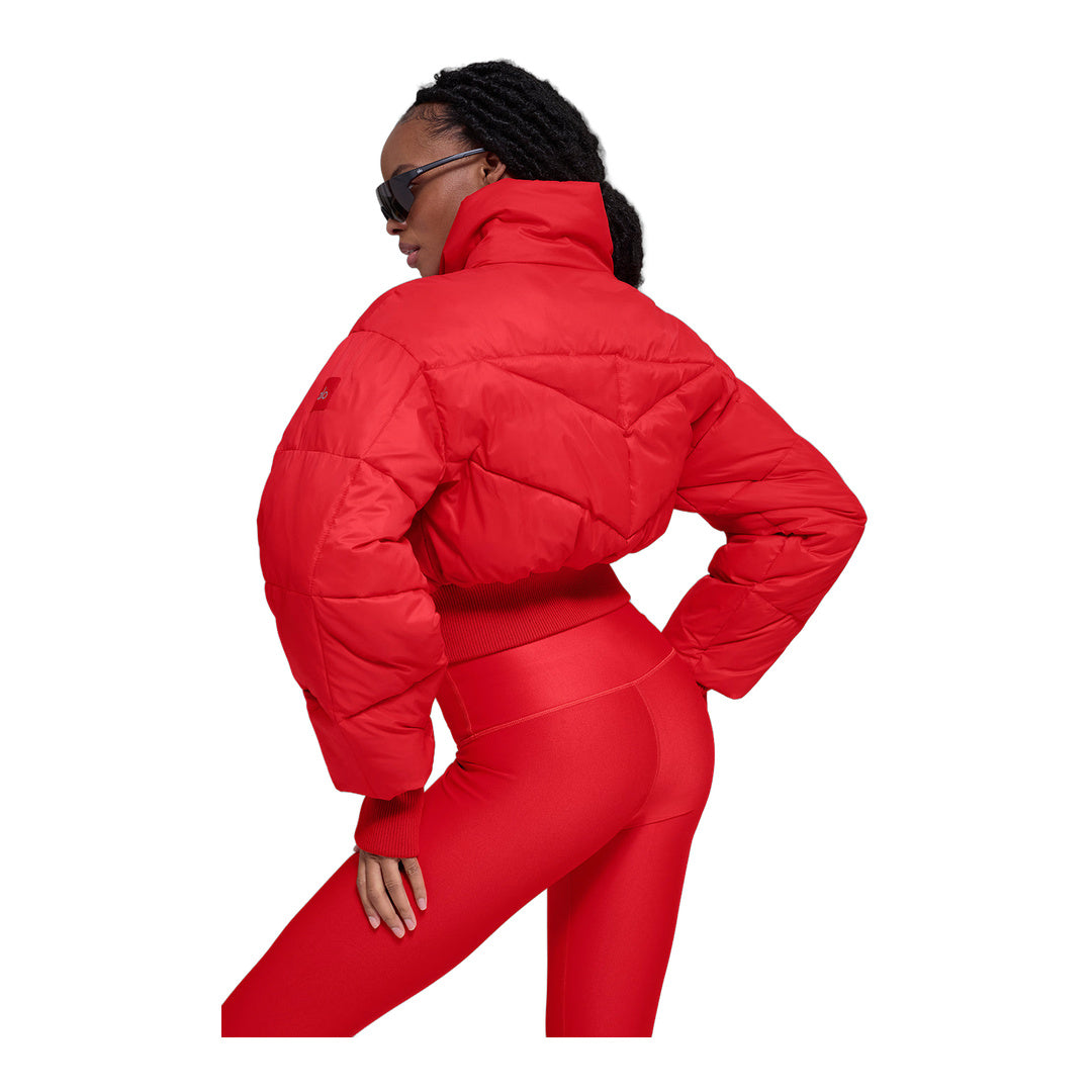 alo Cropped Atmosphere Puffer - Bright Red