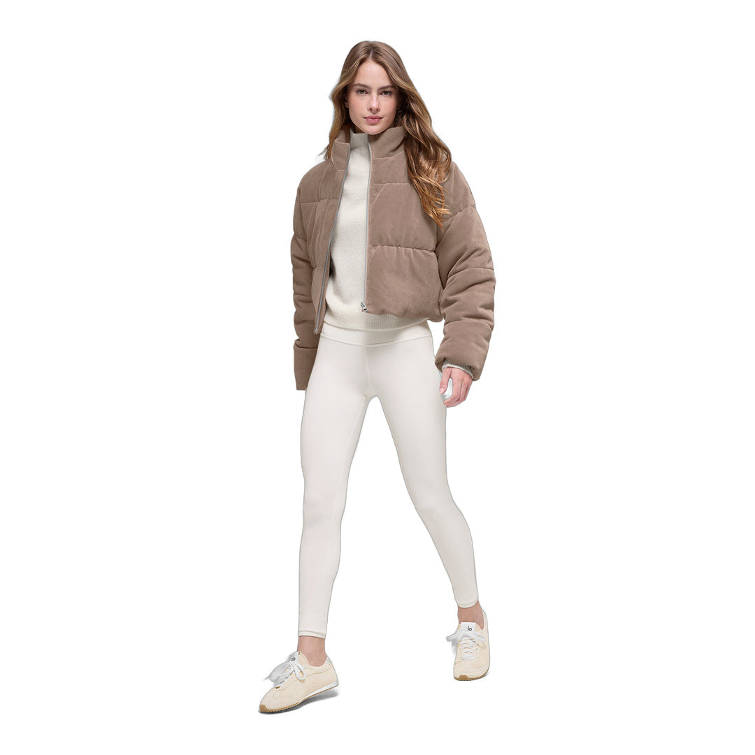 alo Micro Corduroy Dreamy Puffer - Chai Latte