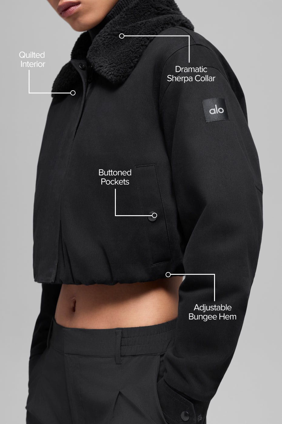 alo Navigator Jacket - Black