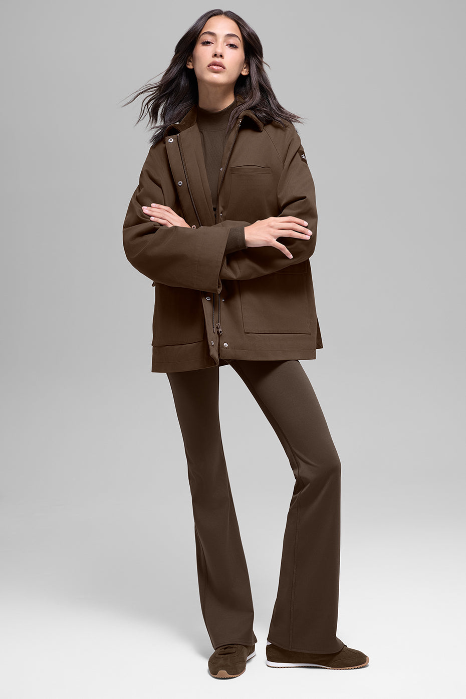 alo Twill Barn Jacket - Espresso
