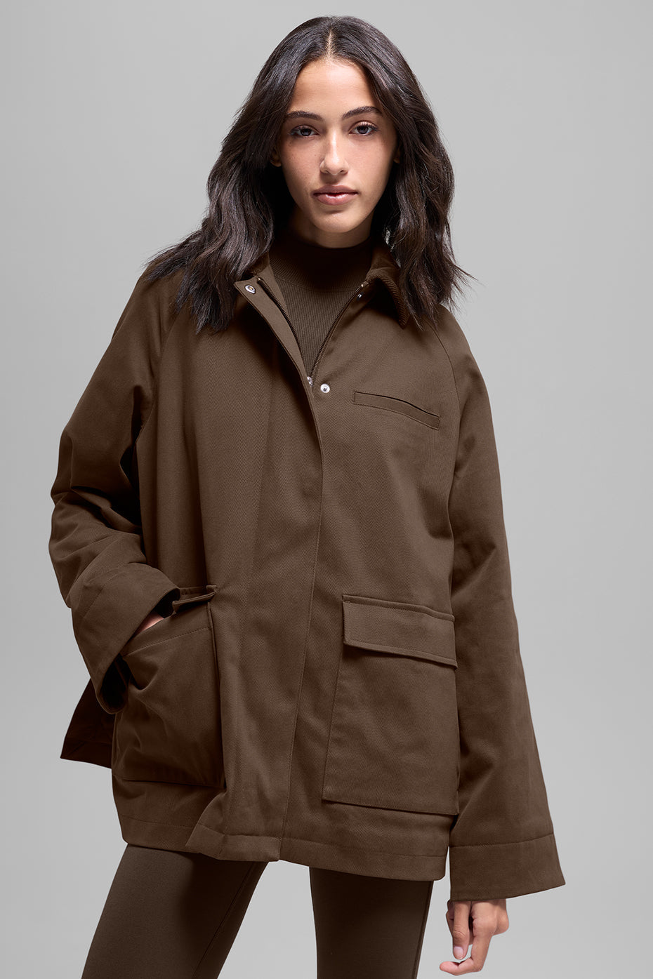alo Twill Barn Jacket - Espresso