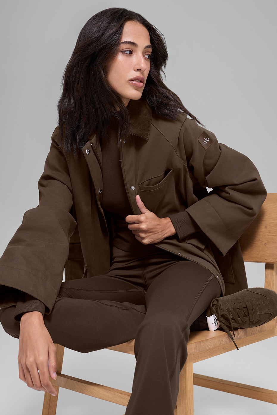 alo Twill Barn Jacket - Espresso