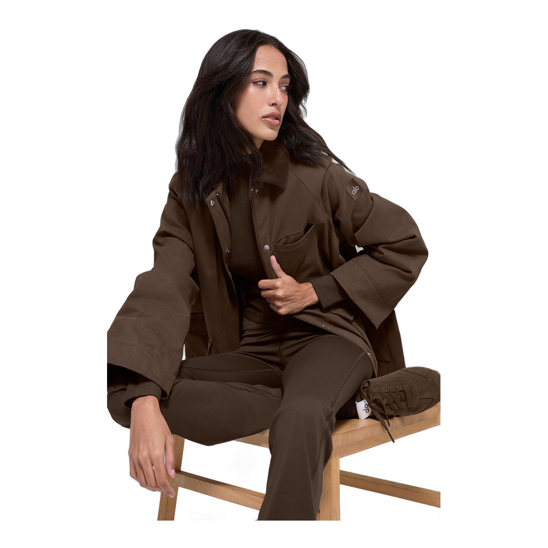 alo Twill Barn Jacket - Espresso