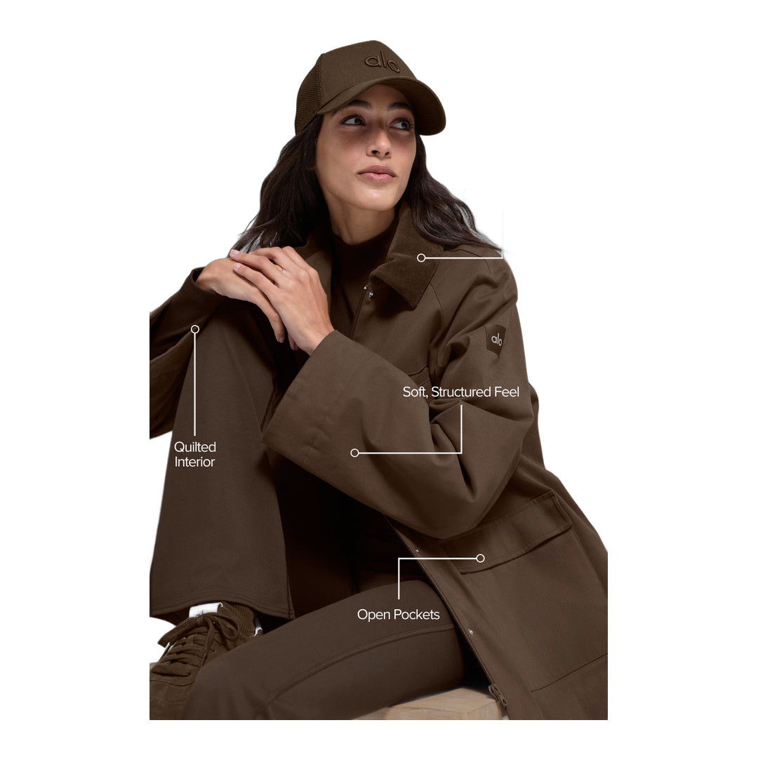 alo Twill Barn Jacket - Espresso
