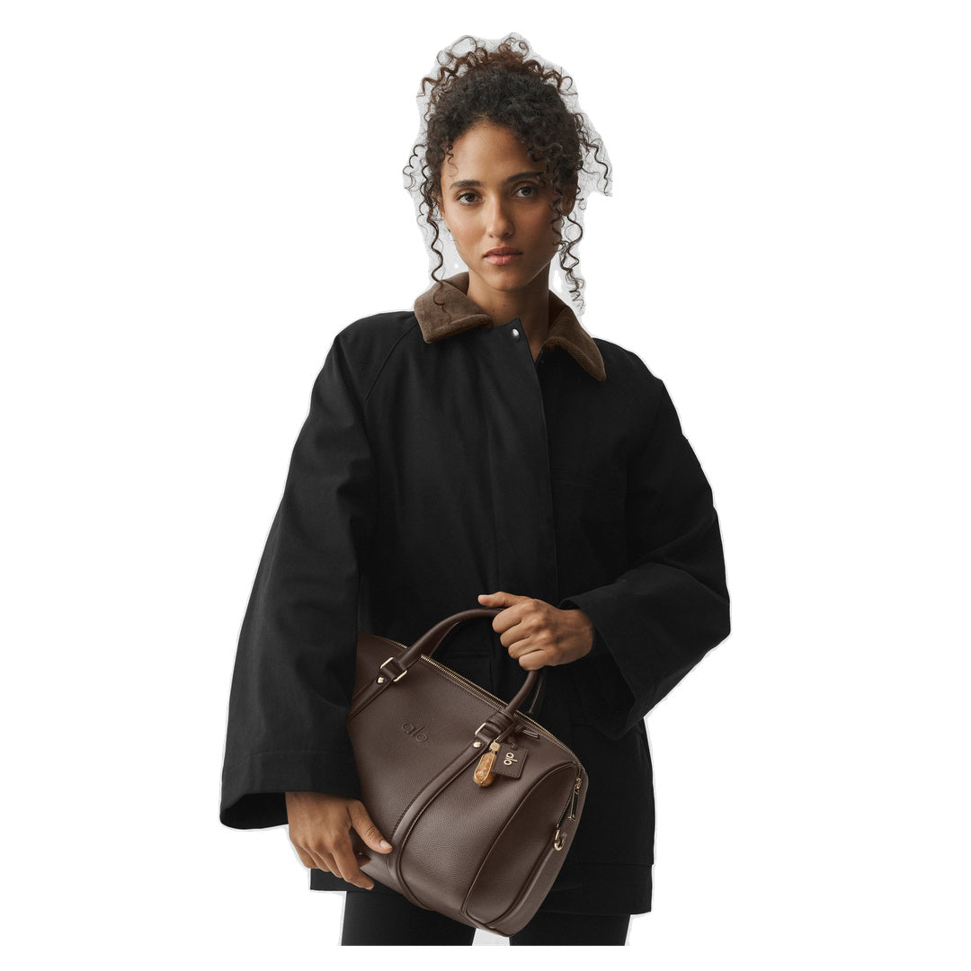 ALO Twill Barn Jacket - Black/Espresso
