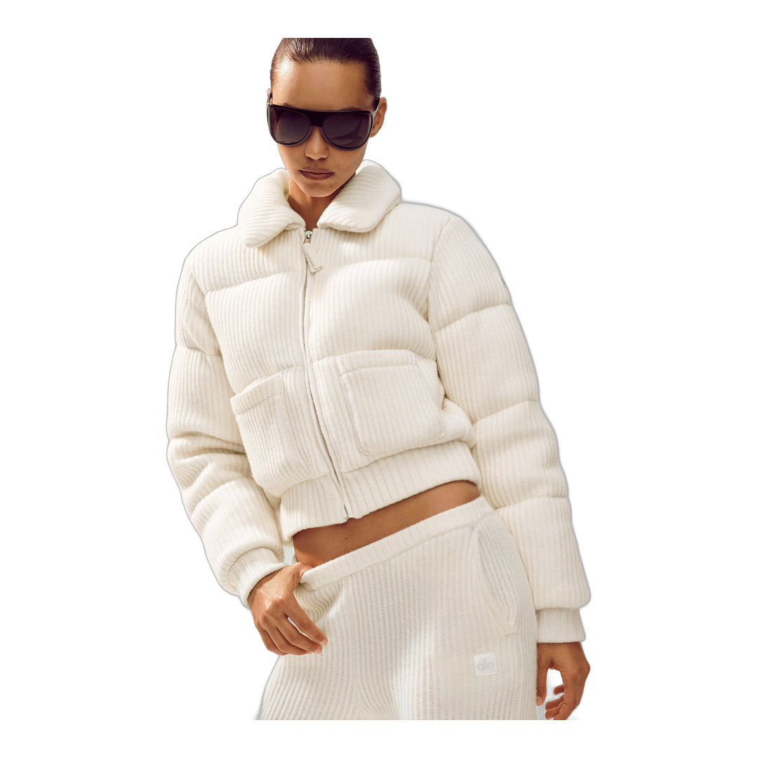 alo Cashmere Northstar Sweater Puffer - Ivory