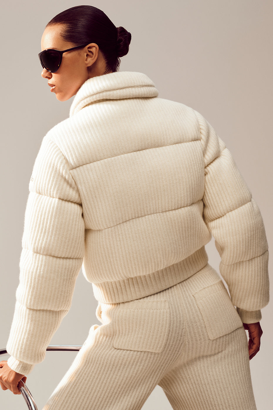 alo Cashmere Northstar Sweater Puffer - Ivory