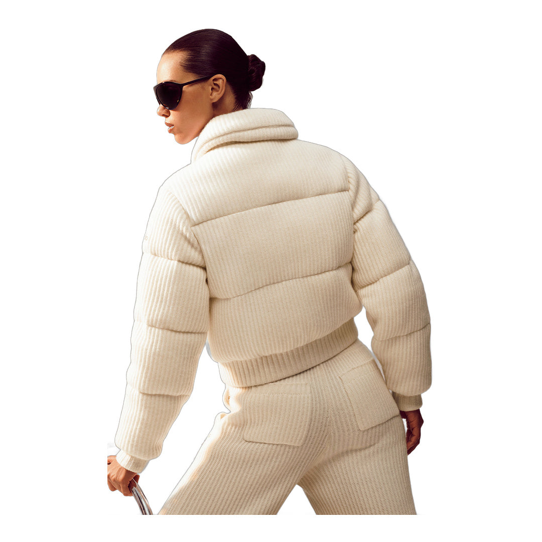 alo Cashmere Northstar Sweater Puffer - Ivory