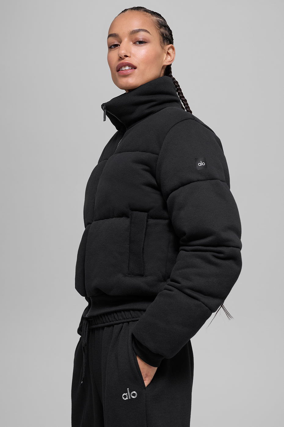 alo Sweatshirt Puffer - Black