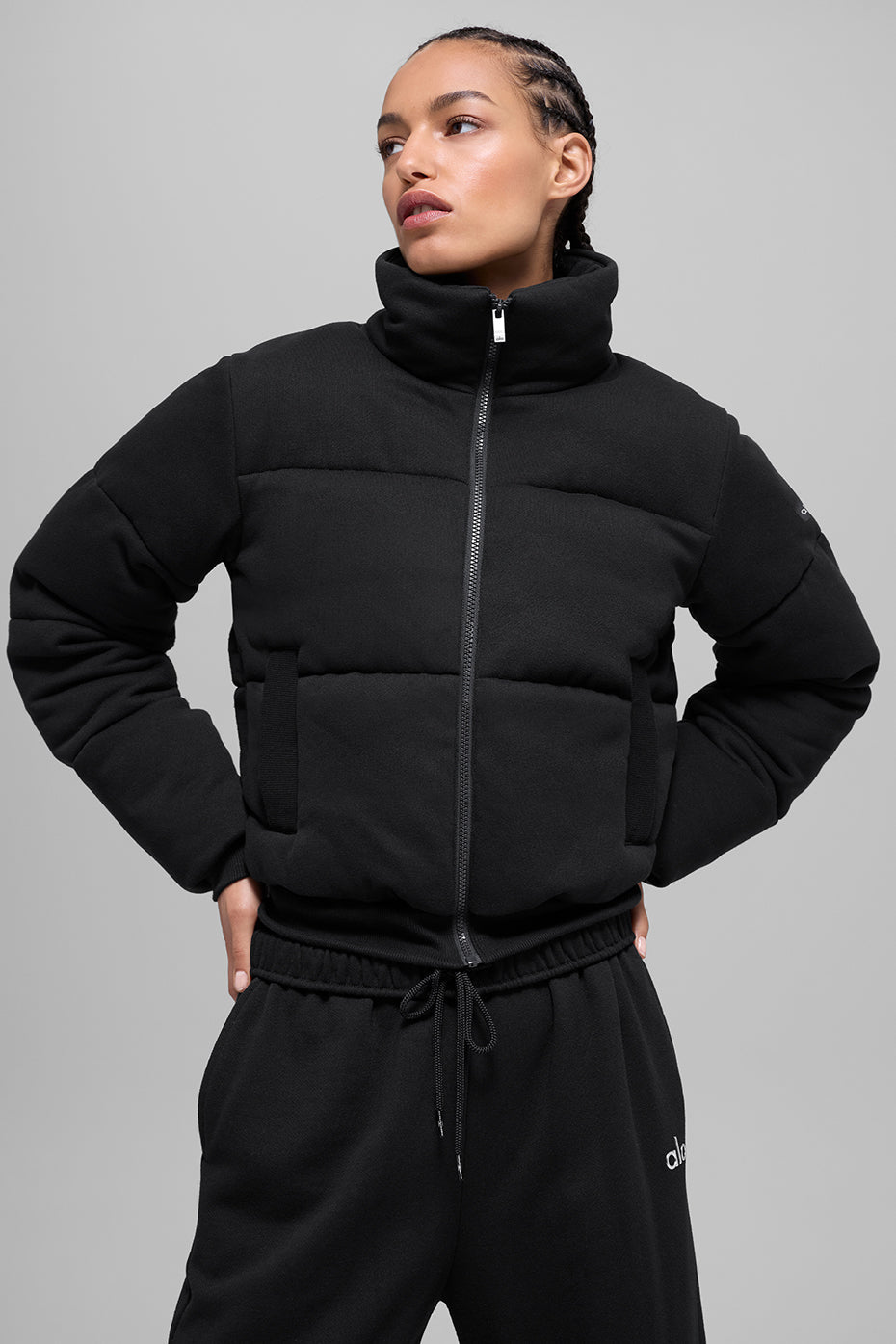 alo Sweatshirt Puffer - Black
