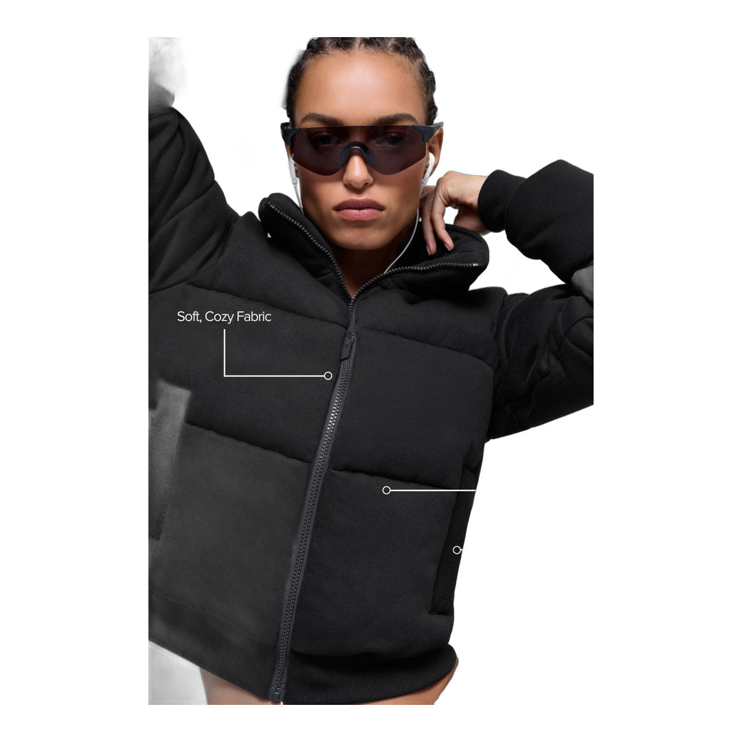 alo Sweatshirt Puffer - Black
