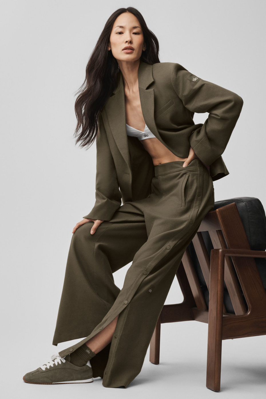 alo Cinch Blazer - Olive Tree