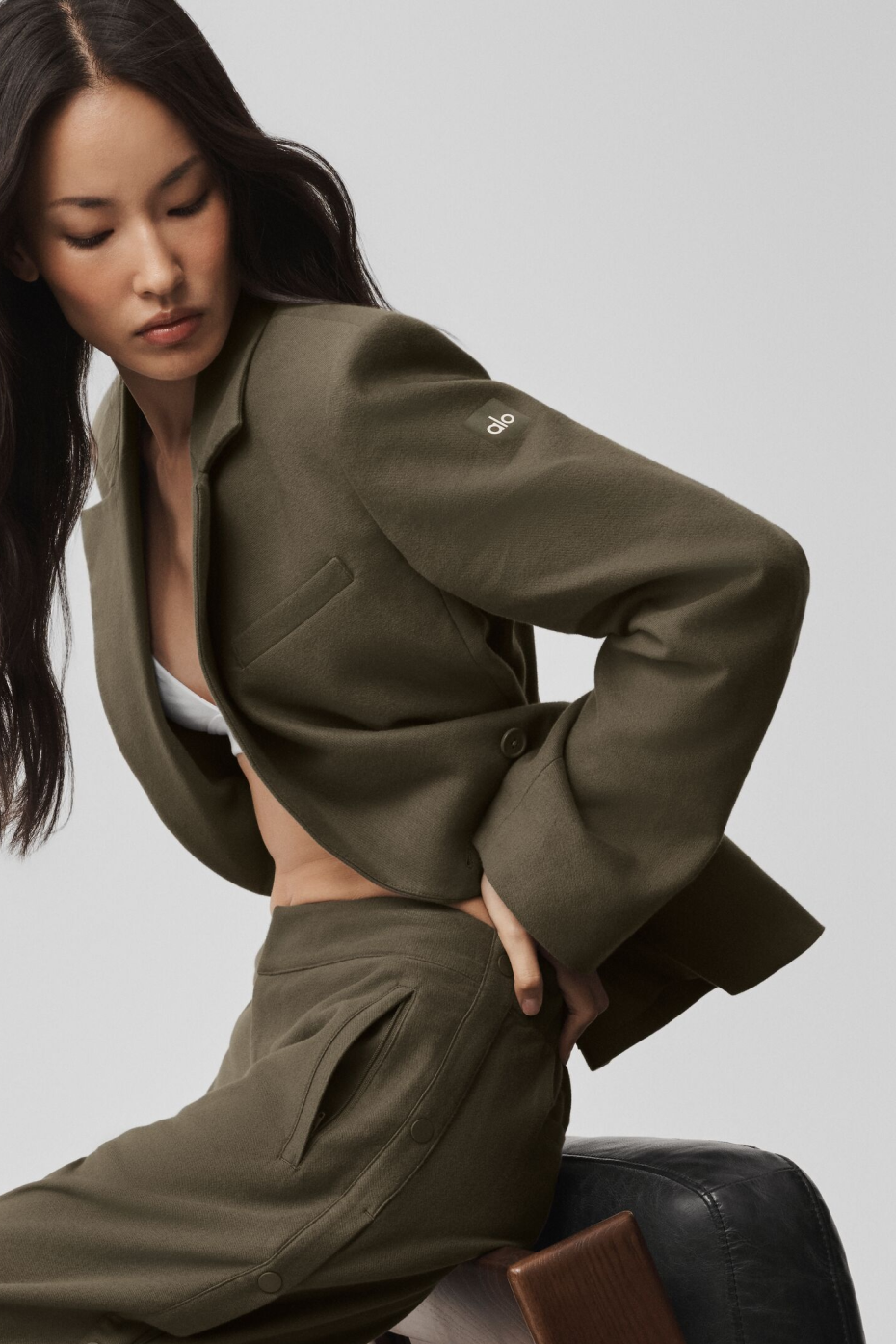 alo Cinch Blazer - Olive Tree