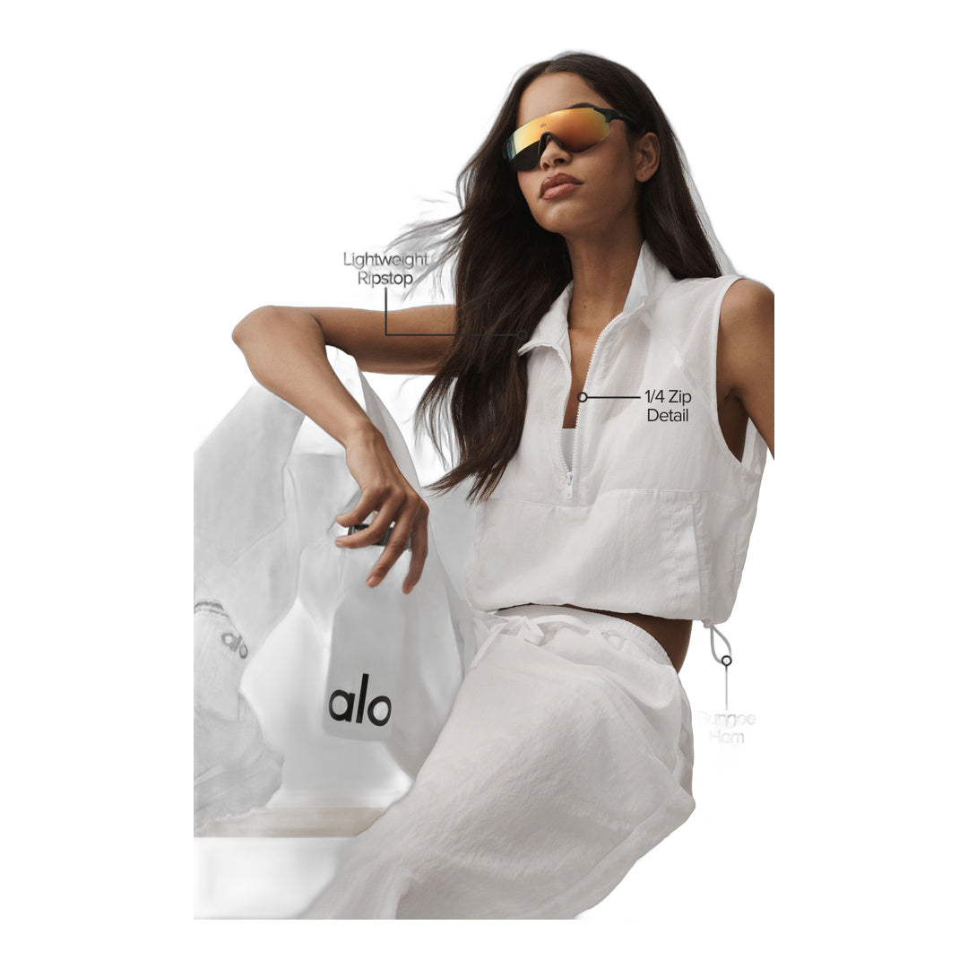 alo Ripstop Electric Vest - White