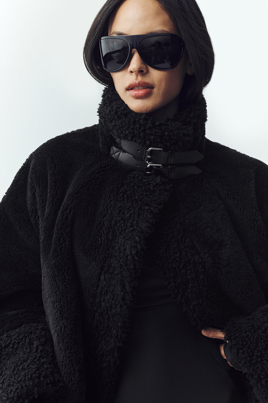 alo Sherpa Fireside Bomber - Black