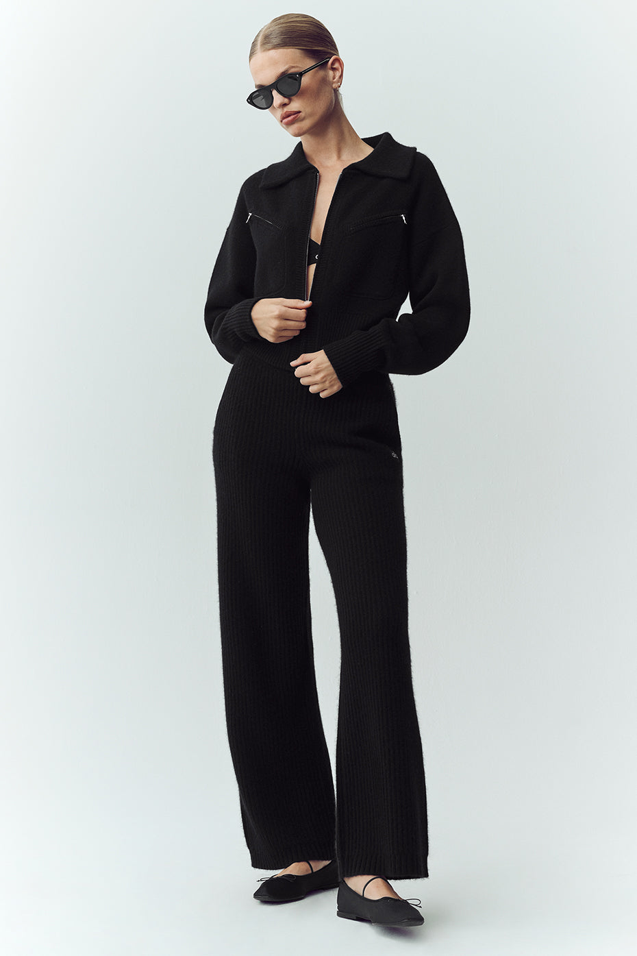 alo Cashmere Radiate Jacket - Black